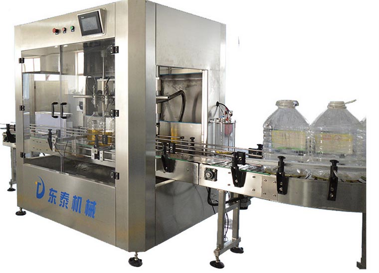 全自動(dòng)定量食用油灌裝線