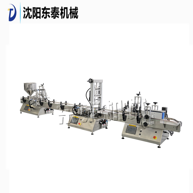 全自動膏體灌裝旋蓋生產(chǎn)線